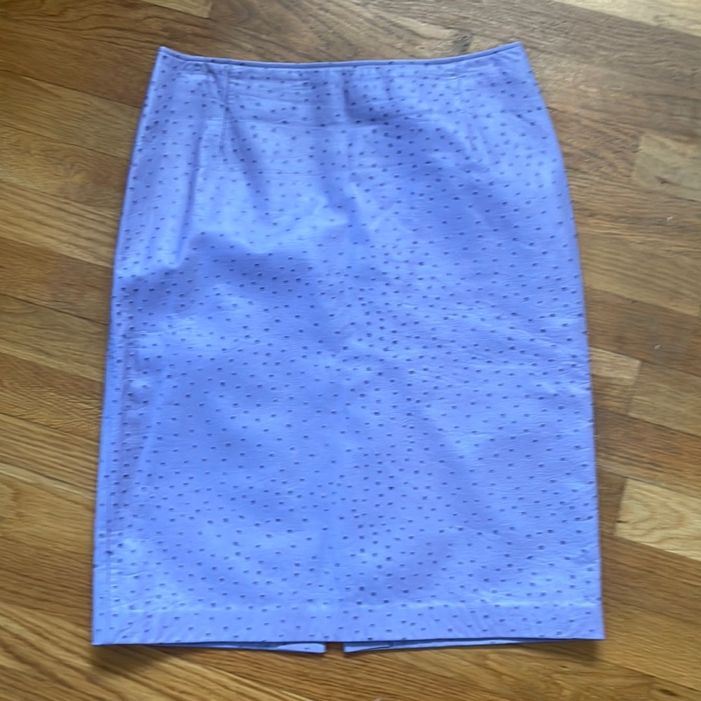Lilac/Lavender Escada Leather Skirt
